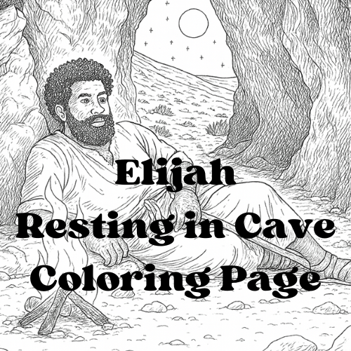 Elijah’s Rest Coloring Page